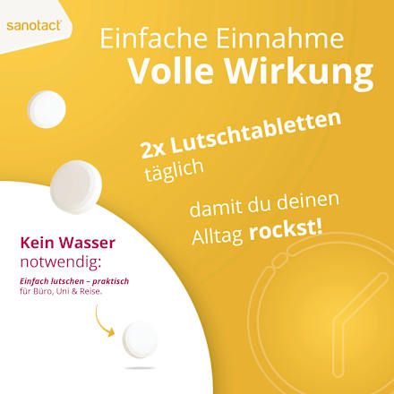 Zink + C + D Lutschtabletten 20 St. sanotact
