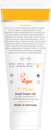 Sonnencreme Meer, LSF 50+ PAEDIPROTECT
