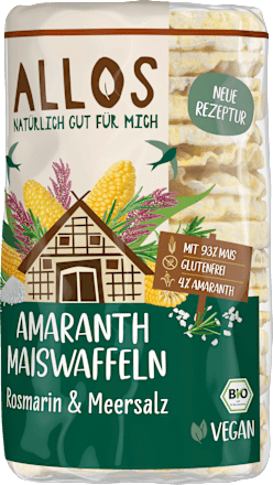Amaranth Maiswaffeln Rosmarin & Meersalz ALLOS