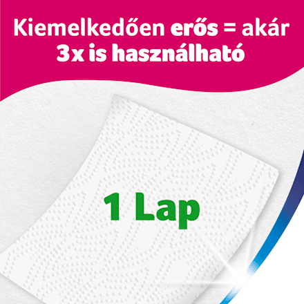 Papírtörlő Wisch & Weg Extra Long Design 2 rétegű 2x72 lap ZEWA