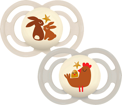 Schnuller Perfect Night Silikon, creme/nude, 16+ Monate mam