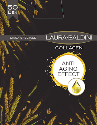 Dres damă negru Collagen 50DEN M2 LAURA BALDINI