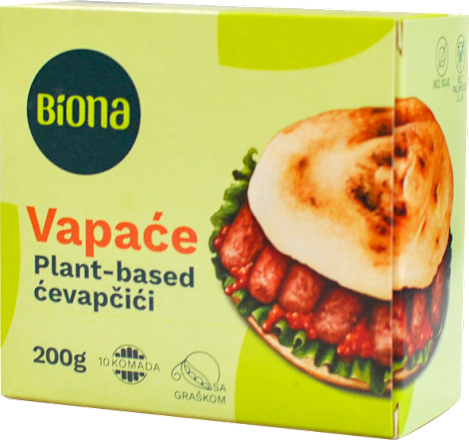Vapaće - veganski ćevapi Biona