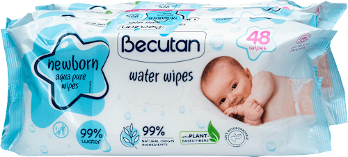 Vlažne maramice za novorođenčad aqua pure, 99% voda Becutan