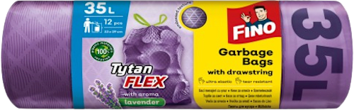 Saci menajeri tytan flex cu lavandă 35 litri FINO