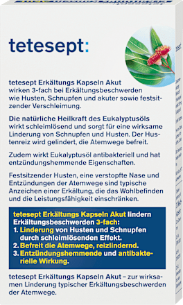 Erkältungs Kapseln Akut tetesept