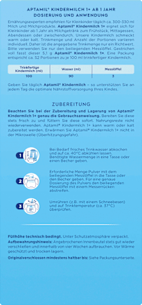 Kindermilch Pronutra Vanille Geschmack ab 1 Jahr Aptamil