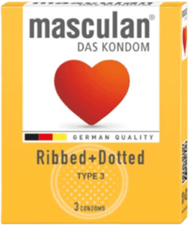 Ribben + Dotted prezervativ Masculan