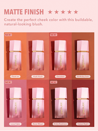 Blush Liquid Matte Color Bloom Finish Love Cake SHEGLAM