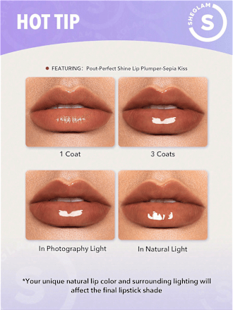 Lippenstift Plumper Shine Hot Cocoa SHEGLAM