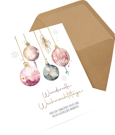 Grußkarte Weihnachten, Mehrstückpackung CACTUS