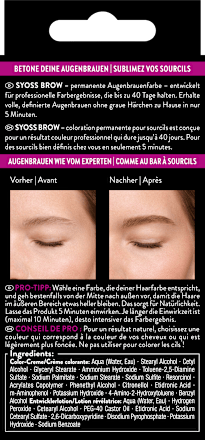 Augenbrauenfarbe Dunkelblond 6-1 syoss
