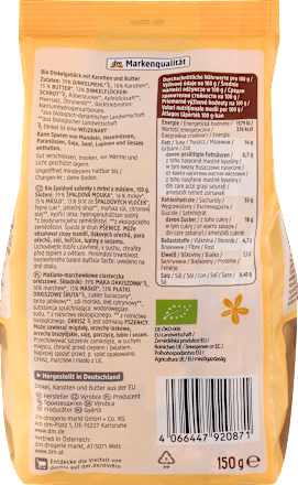 Dinkel Rübli-Kekse dmBio