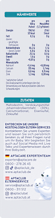 Spezialnahrung Anti-Reflux Andickungsmittel von Geburt an Aptamil