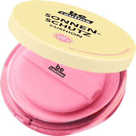 Sonnenschutz Puder cushion mit Schwämmchen, LSF 50+  BE ROUTINE