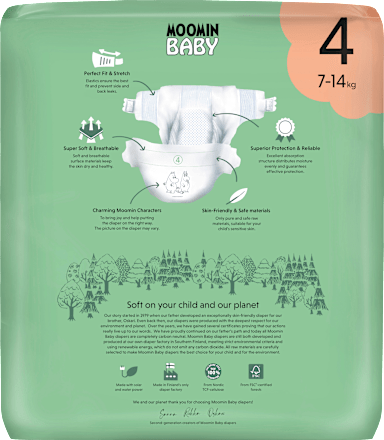 Windeln Gr. 4 (7-14 kg) Moomin Baby