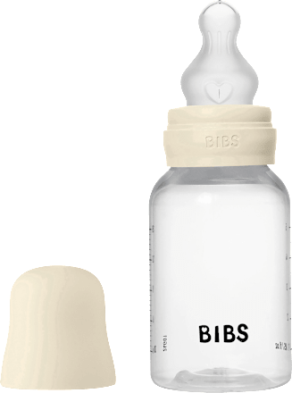 Babyflasche Silikon creme, von Geburt an, 150 ml BIBS