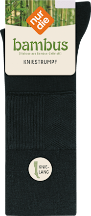 Kniestrümpfe mit Bambus-Viskose schwarz Gr. 39-42 nur die