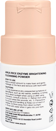 Reinigungspuder Cleansing Powder Rice Enzyme Brightening Anua