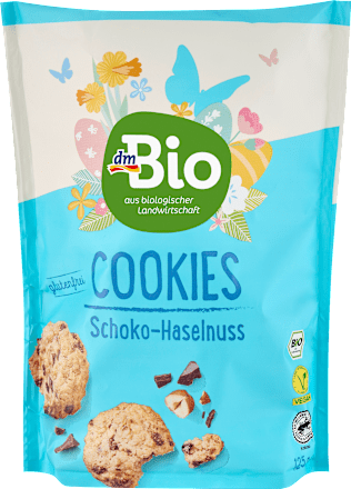 Lieskovo-orieškové čokoládové cookies dmBio