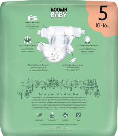 Windeln Gr. 5 (10-16 kg) Moomin Baby