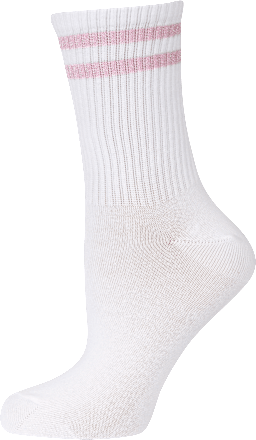 Good Vibes Socken mit rosa, grauen Streifen, Gr. 39 - 42 (2 Paar) nur die