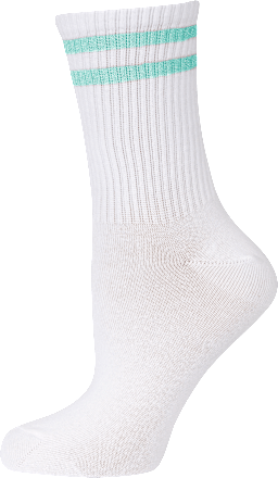 Good Vibes Socken mit grau, blauen Streifen, Gr. 39 - 42 (2 Paar) nur die