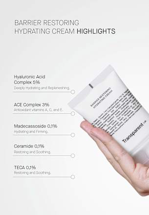 Gesichtscreme Barrier Restoring Hydrating Transparent Lab