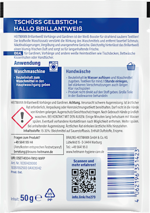Waschmittel Brillantweiss Vorhänge & Gardinen  Heitmann