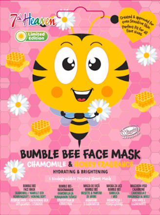 textilní pleťová maska Bumble Bee 7th Heaven