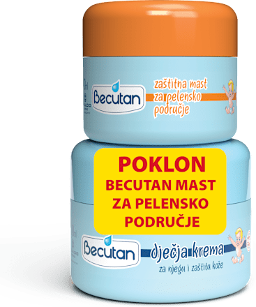 Dječja krema za njegu i zaštitu kože i zaštitna mast za pelensko područje Becutan