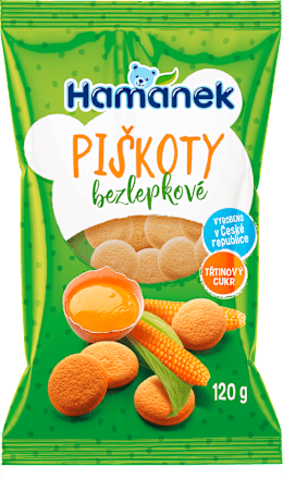 piškoty bezlepkové Hamánek