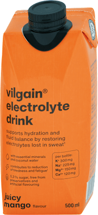 Elektrolytový nápoj s príchuťou manga a marakuje vilgain