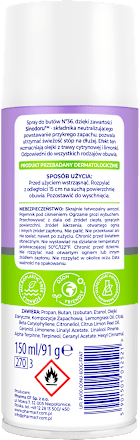 Spray do butów Odświeżający neutralizuje nieprzyjemny zapach No36