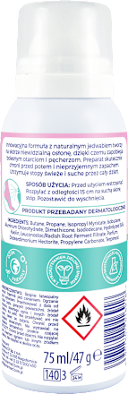 Jedwab do stóp w sprayu ochrona przed otarciami i pęcherzami No36