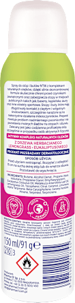 Spray do stóp i butów z naturalnymi olejami neutralizujący nieprzyjemny zapach No36