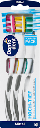 Zahnbürste Hoch-Tief mittel sortiert Dontodent