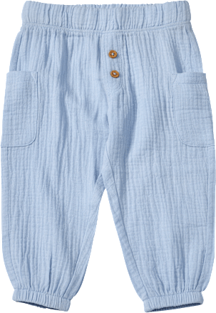 Hose aus Musselin, blau, Gr. 74 ALANA