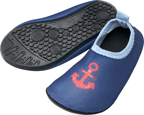 Badeschuhe mit Anker-Muster, blau, Gr. 23/24 PUSBLU