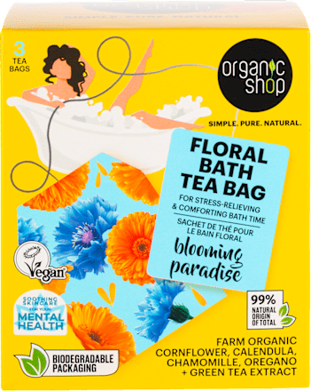 Vrecká do kúpeľa Kvetinový raj organic shop