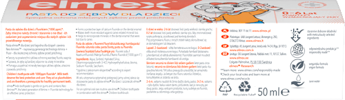 Pasta do zębów przeciw próchnicy dla dzieci 0-6 lat elmex