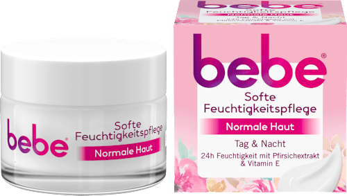 Feuchtigkeitscreme mit Pfirsichextrakt bebe