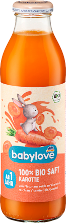 Bio korenčkov sok z limoninim sokom, z vitaminom C, po dopolnjenem 1. letu starosti babylove