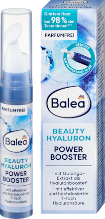 Hidratáló koncentrátum Beauty Hyaluron, hétszeres hialuronnal és galangálkivonattal Balea