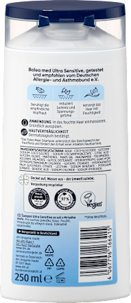 Șampon Ultra Sensitive pentru scalp uscat Balea med