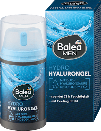 Hidratáló gél Hydro, duo-hialuronsavval és nátrium PCA-val Balea MEN