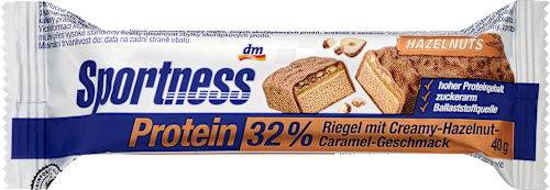 Proteinska pločica lješnjak karamela Sportness