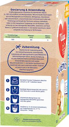 Kindermilch Milumil Vanille Geschmack ab 1 Jahr Milupa