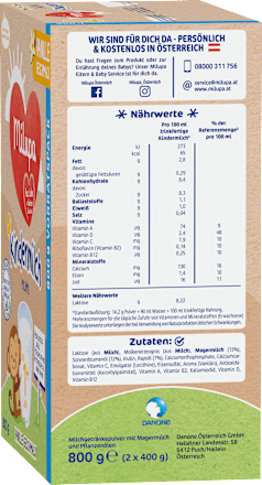 Kindermilch Milumil Vanille Geschmack ab 1 Jahr Milupa