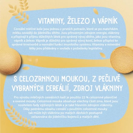 mléčná kaše 8 cereálií na dobrou noc Piškotová Sunar